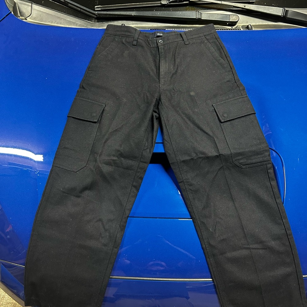 GAP Black Wool Cargo Pants baggy